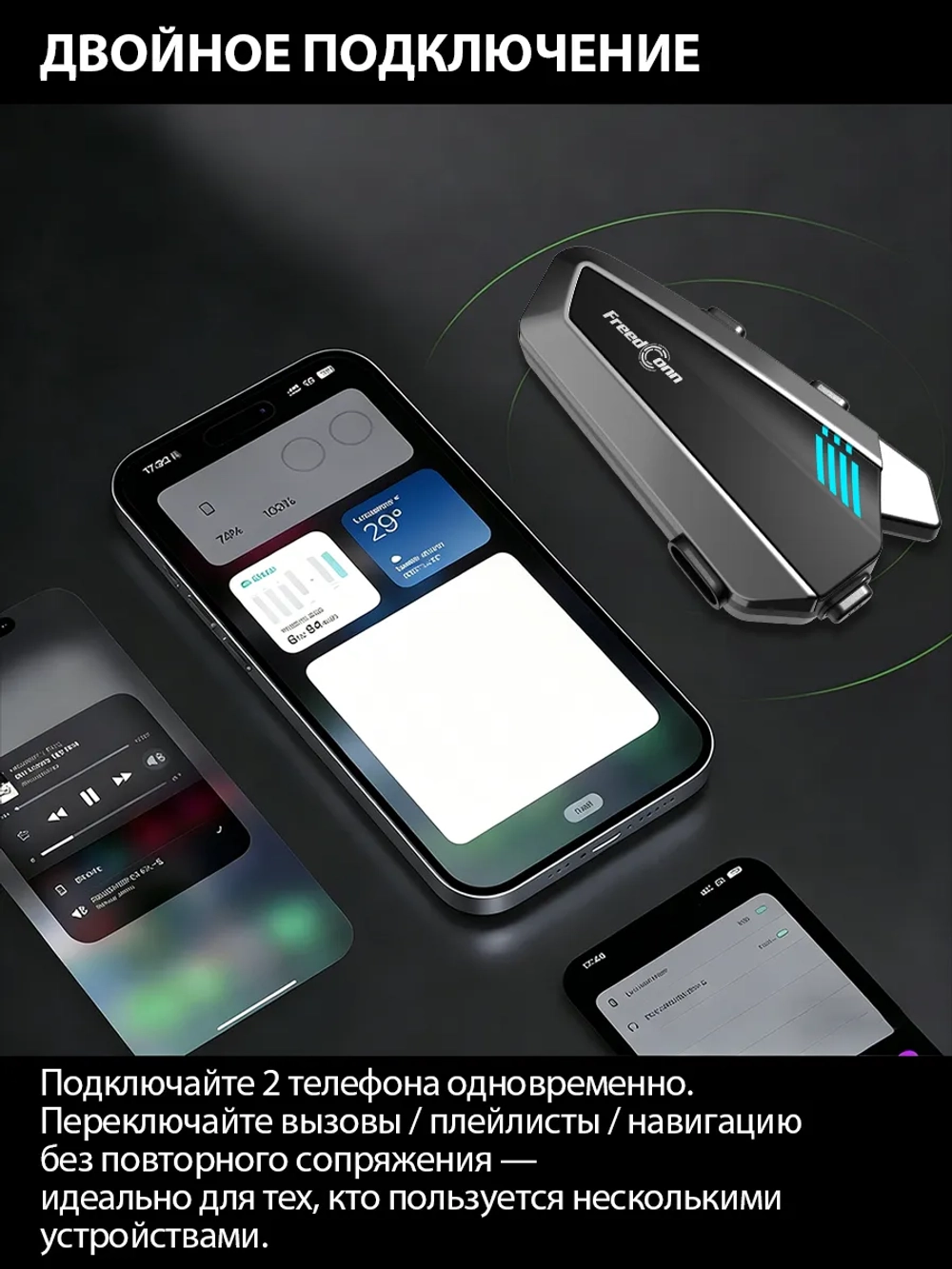 Мотогарнитура Freedconn Blade с интеркомом