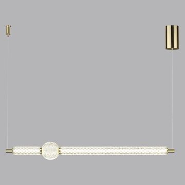 Подвесной светодиодный светильник 28W 4000K 5008/28L золото Crystal Odeon Light