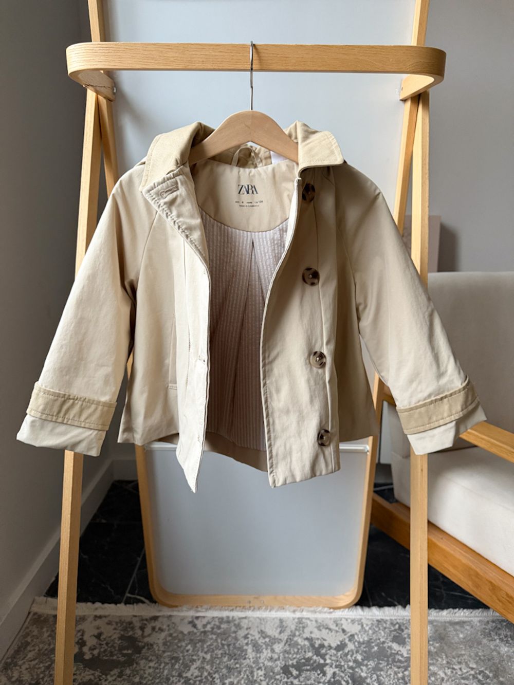 Хлопковый плащ Zara, 104