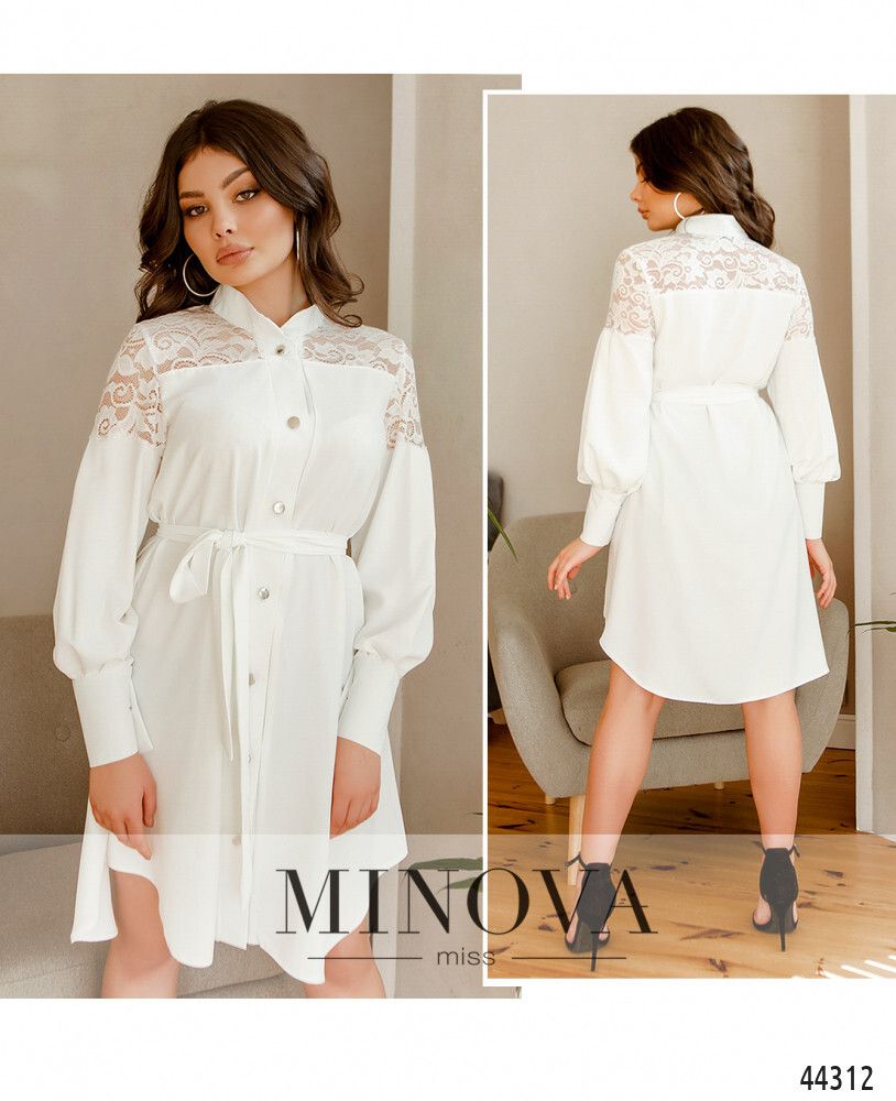 Платье 8633-молоко Minova Платье 8633-молоко Minova