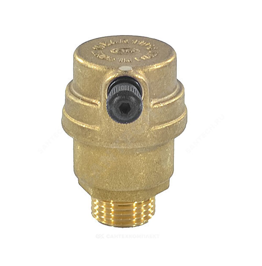 Воздухоотводчик автоматический латунь 500 Ду 15 Ру10 G1/2" НР прямой OR 0500.015