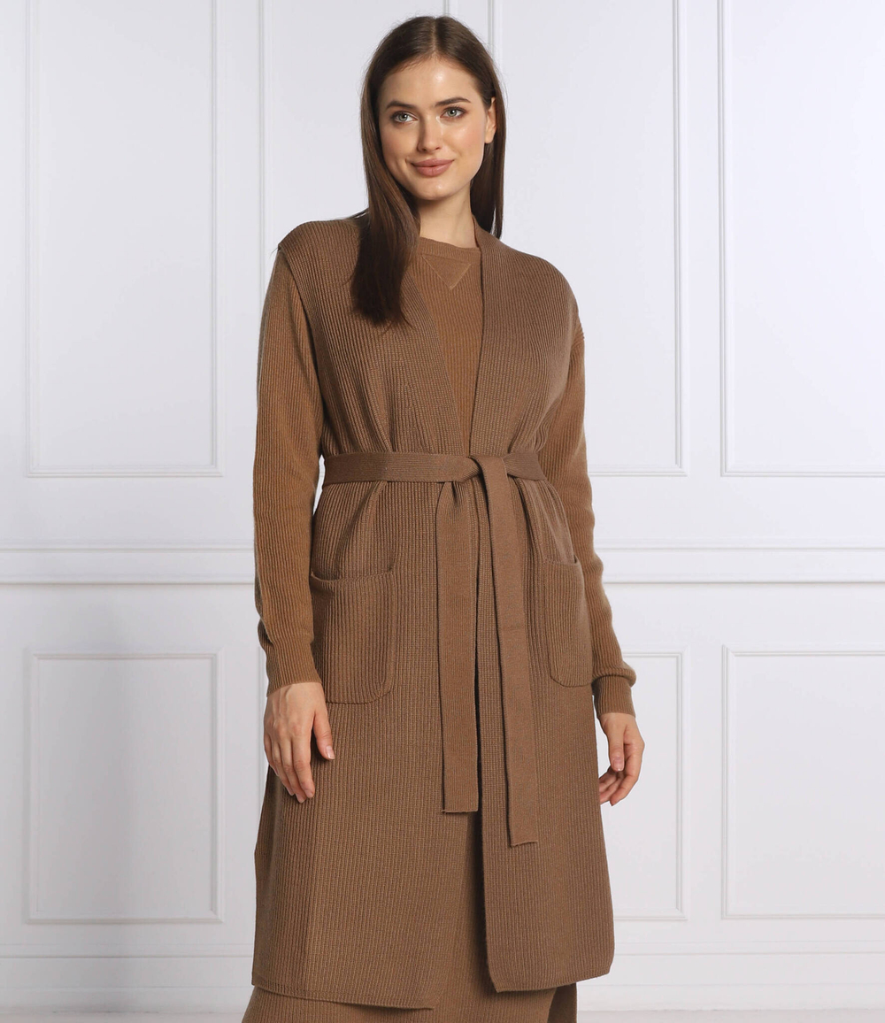 Хлопковый кардиган uruguay Max Mara Leisure - коричневый(335603266)