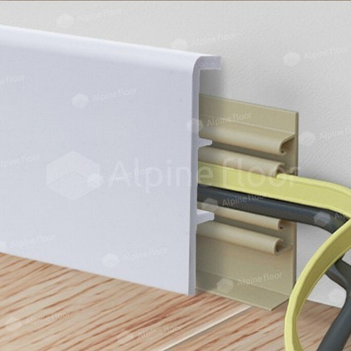 Плинтус Alpine Floor - Rico Concept 80 Белый (RC 80000)