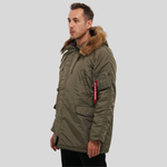 Парка Alpha Industries N-3B Logo Oxford Parka Olive Green (Зеленая)