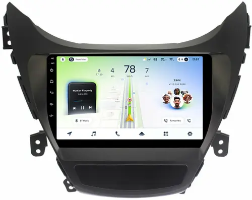 Магнитола для Hyundai Elantra 5 MD 2011-2013 - Teyes CC4L монитор 9" IPS, Android 14, Быстрая, Snapdragon 662, CarPlay, 4G SIM-слот