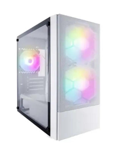 Компьютерный корпус FIREBASE X4-M-WH-2F1P-W-1F1-W WHITE
