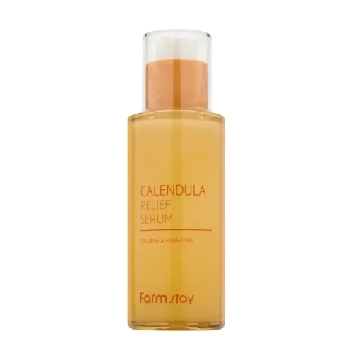 Успокаивающая сыворотка с экстрактом календулы FarmStay Calendula Relief Serum Срок март 2027