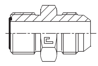 Адаптер AS D06 ORFS 9/16 - JIC 7/16