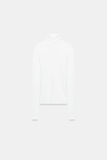 ФУТБОЛКА SUPIMA® С ВОРОТНИКОМ-СТОЙКОЙ — ZARA