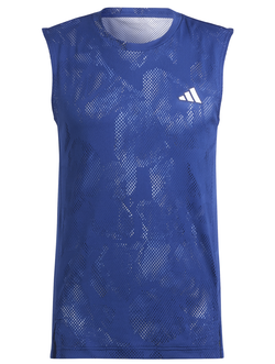 Футболка мужская теннисная Adidas Melbourne Tennis Sleeveless Tee - victory blue