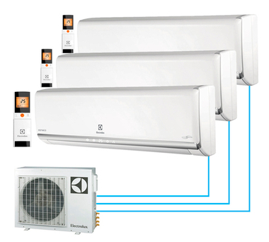 Мульти сплит-система Electrolux на 3 комнаты (20+20+20 кв.м.)