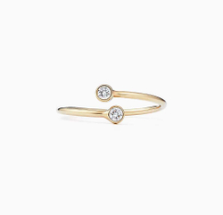 Кольцо из жёлтого золота 18k  Diamond hoop, Tiffany 💝