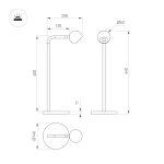 Светильник SP-OTTORI-TAB-6W Warm3000 (BR, 30 deg, 230V) (Arlight, IP20 Металл, 3 года)