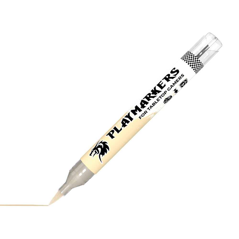 Акриловый маркер с кистью AK Playmarkers Dirty White