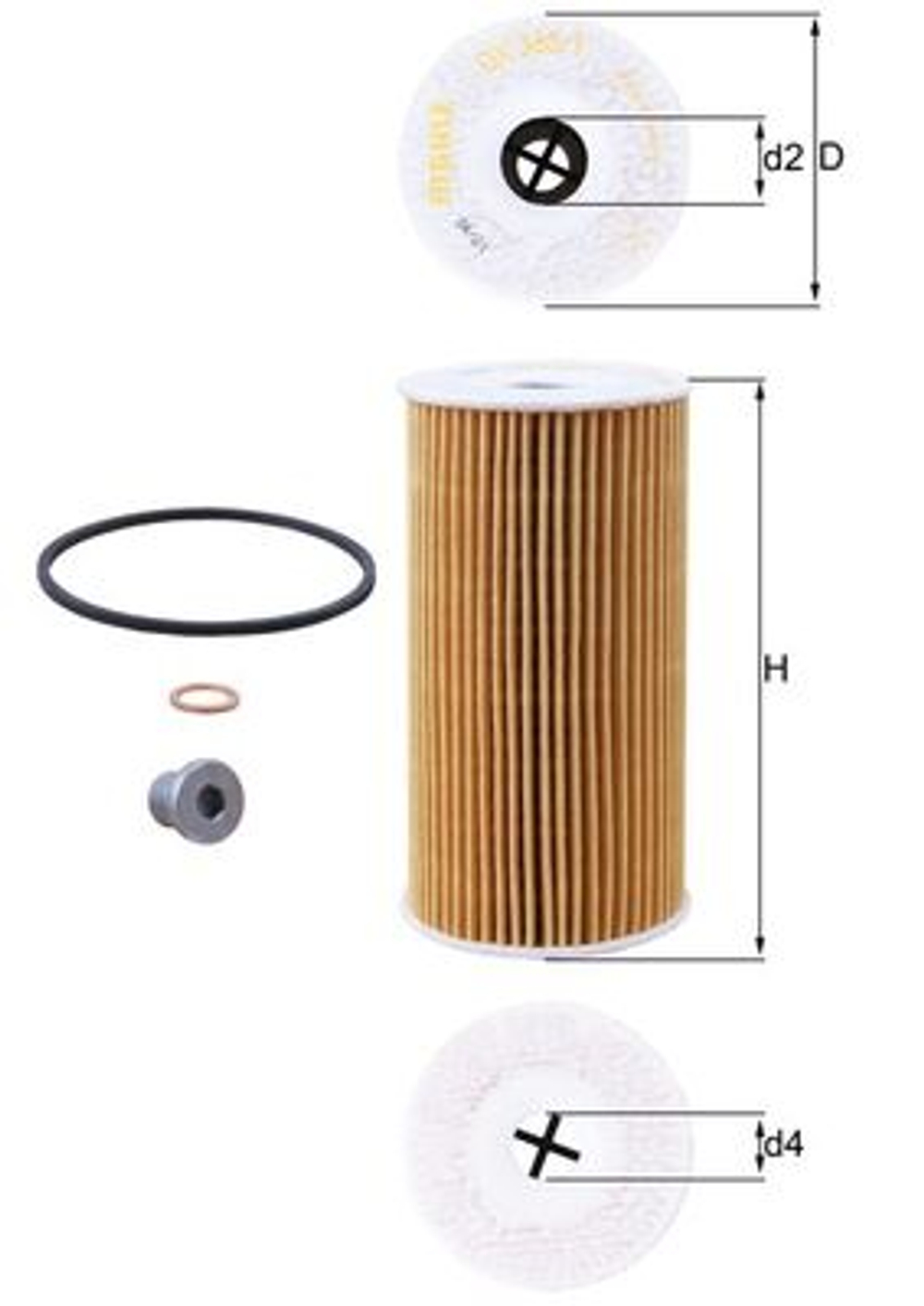 MAHLE - OX3651D-MAH - Oil Filter