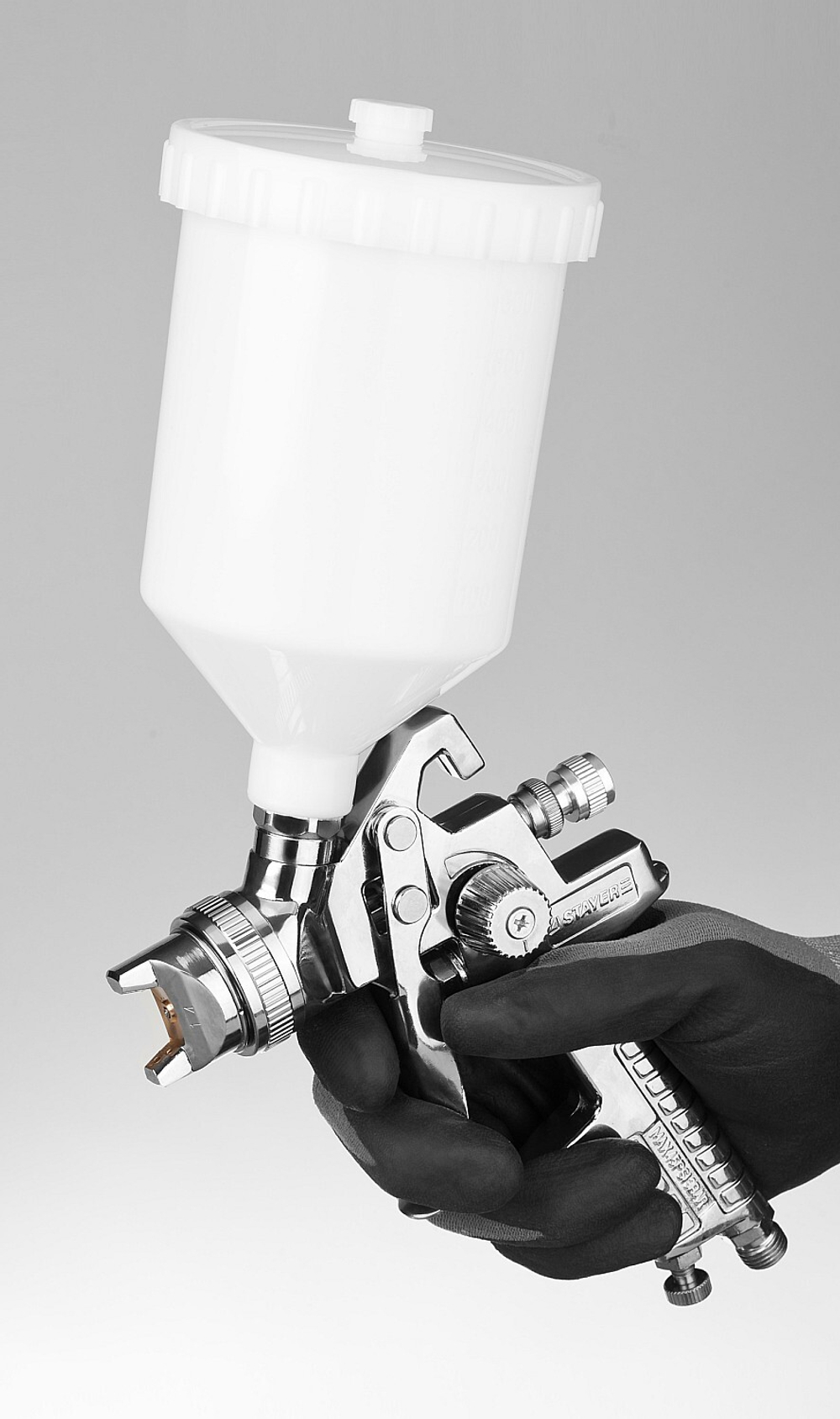 STAYER AirPro G, HVLP 1.4 мм, пневматический краскопульт с верхним бачком, Professional (06476-1.4)