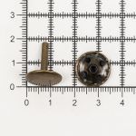 Хольнитены (заклёпки) 2-сторонние ⌀15.0 мм, h=16.0 мм, латунь, 100 шт, BIG