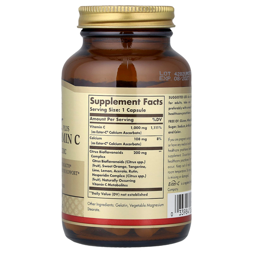 Solgar, Ester-C® Plus, витамин C, 50 капсул