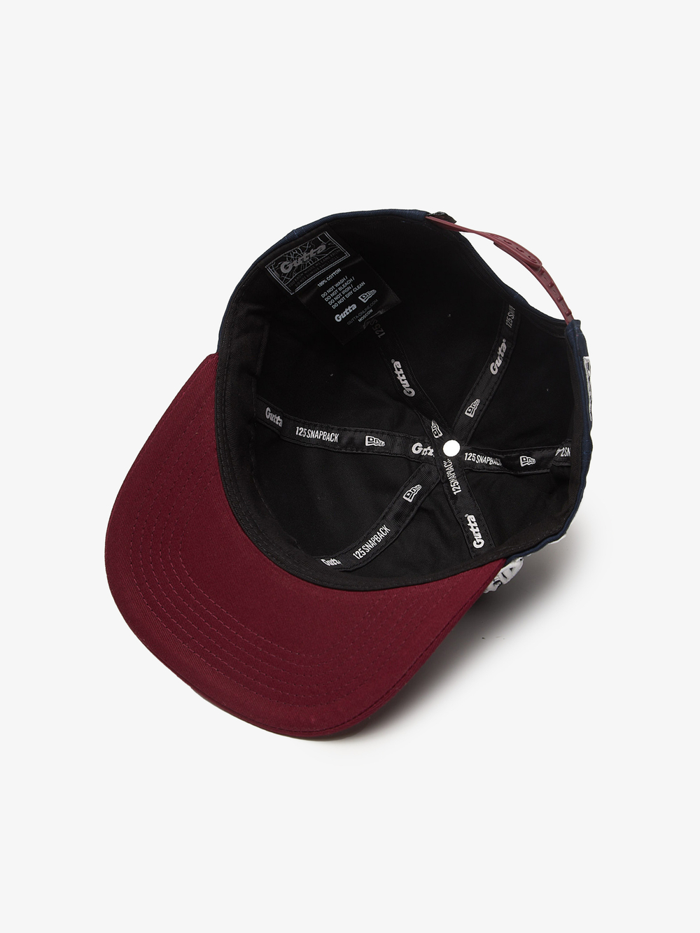 '125' SNAPBACK NAVY/BURGUNDY