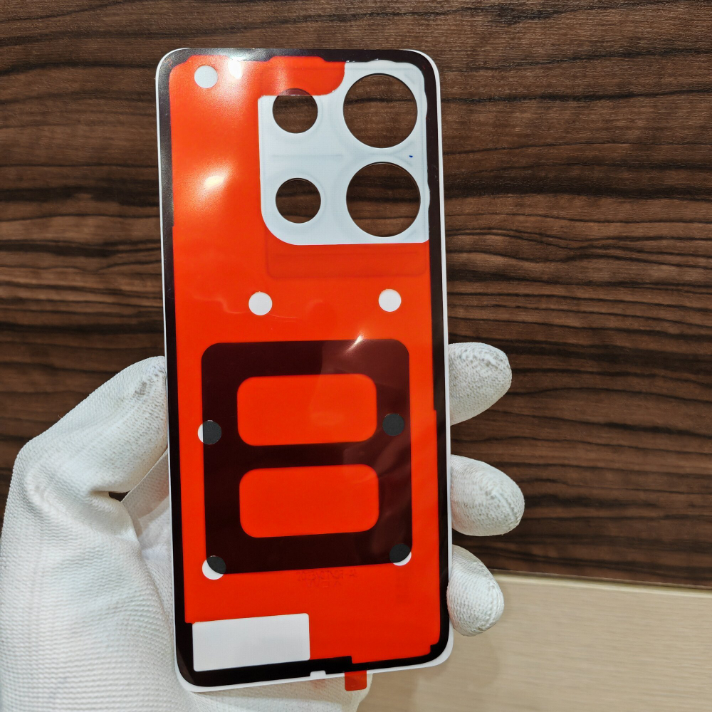 Крышка для Infinix Note 30 (X6833) Оригинальная (задняя крышка пластиковая под кожу) цвет: Оранжевый