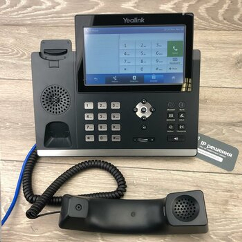 IP-телефон YEALINK SIP-T48U, SIP, IP, PoE, GigE, USB, сенсорный экран, без БП