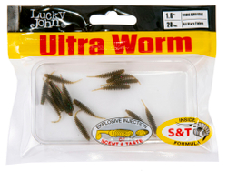 Слаги съедобные искусственные Lucky John ULTRAWORM 1 in (25 мм), цвет S21, 20шт.