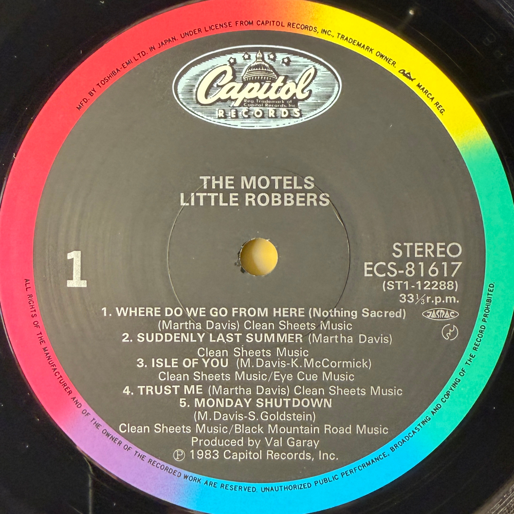 The Motels – Little Robbers (Япония 1983г.)