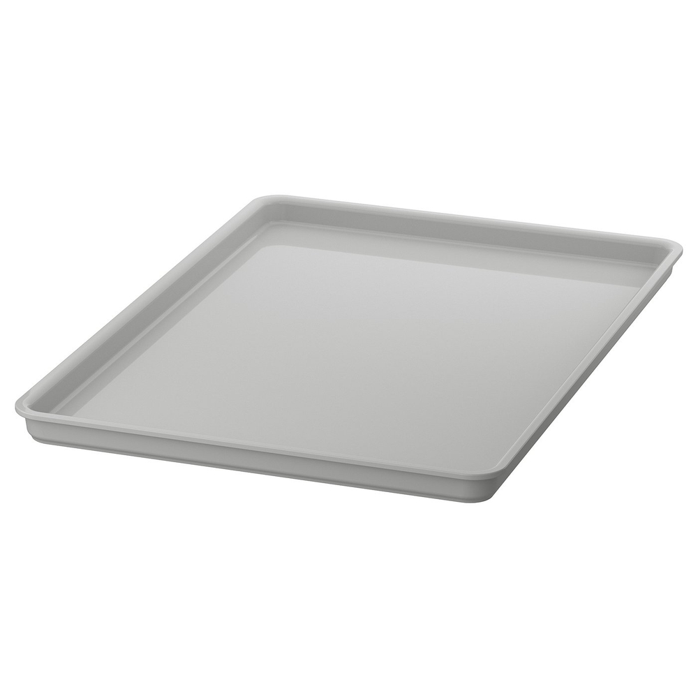 IKEA KUGGIS  (ИКЕА КУГГИС)  -  Крышка - светло-серая 18x26 см