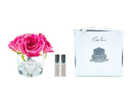 Букет/Композиция/Цветы Букет FIVE ROSE magentaиз 5 Cote Noire Серебряный / Прозрачный / Розовый