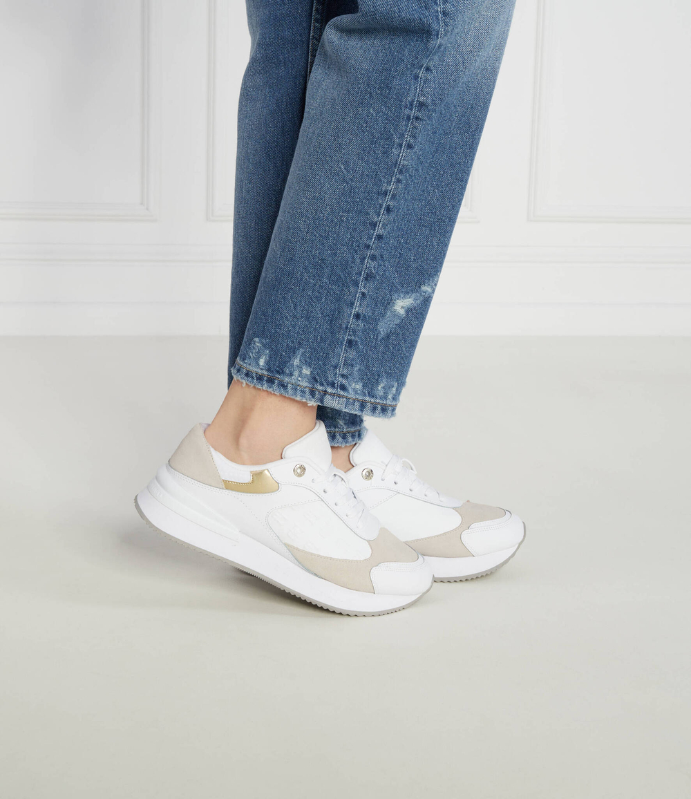 Кроссовки ELEVATED EMBOSSED Tommy Hilfiger - белый(FW0FW07384)