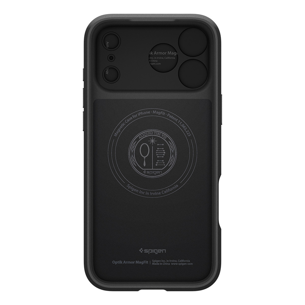 Чехол Spigen Optik Armor Mag с защитой камеры для iPhone 17 Pro Max Black
