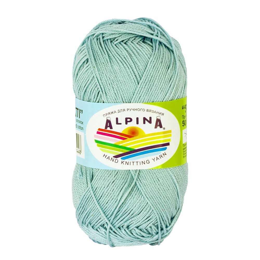 Пряжа Alpina Sati / уп.10 мот. по 50г, 170м, 063 св.бирюзовый Пряжа Alpina Sati / уп.10 мот. по 50г, 170м, 063 св.бирюзовый