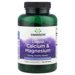 Swanson Vitamins, Жидкий кальций и магний, 100 мягких таблеток