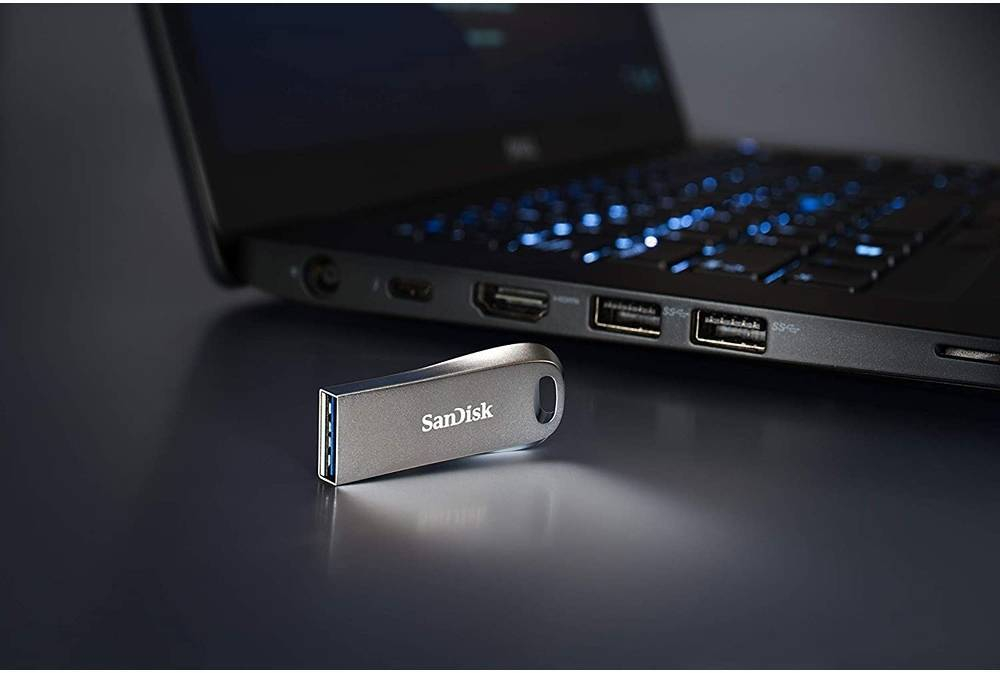 Флеш-накопитель SanDisk Ultra Luxe 128GB, USB 3.2 Gen1, R 400 МБ/с