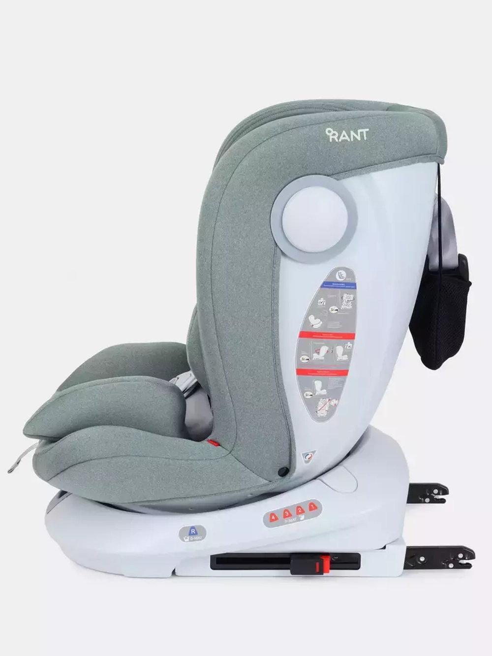 Автокресло Rant Drive Active Line 0/1/2/3 (0-36кг) Green/Зеленый isofix