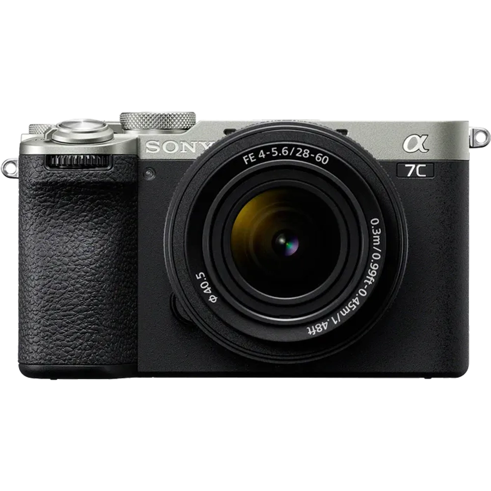 Цифровая фотокамера Sony Alpha a7C II Kit 28–60mm f/4-5.6. Серебристый