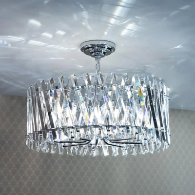Citilux Ингвар CL334281 Люстра подвесная хрустальная Хром