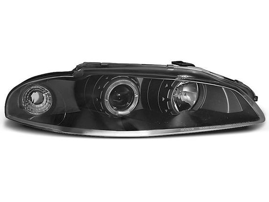 Передние фары angel eyes black для Mitsubishi Eclipse D30