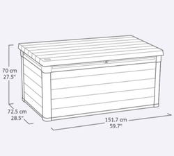 Пластиковый сундук Keter Cortina box 570 л