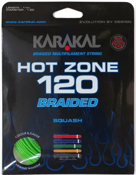 Струны для сквоша Karakal Hot Zone Braided (11 m) - green