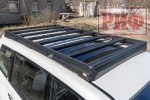Багажник экспедиционный (платформа) алюминиевый 1150x2080 мм для Mitsubishi Pajero IV (с крепежом) РИФ