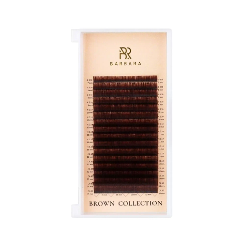 Ресницы коричневые BARBARA Truffle МИКС