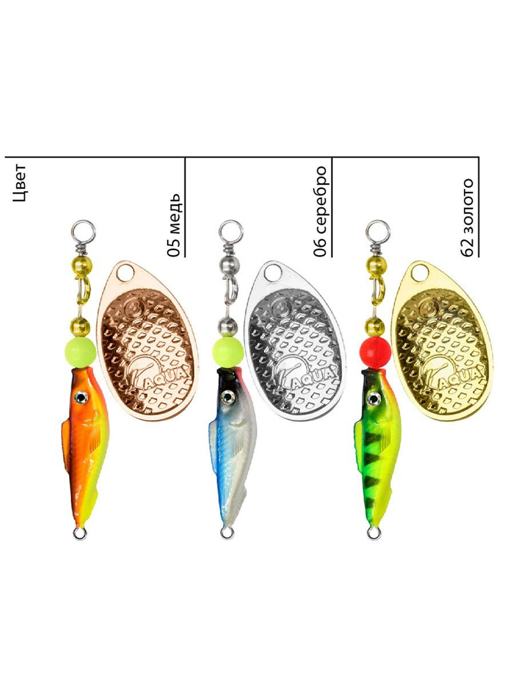 Блесна вертушка FISH COMET-2 9,0g, цвет 06