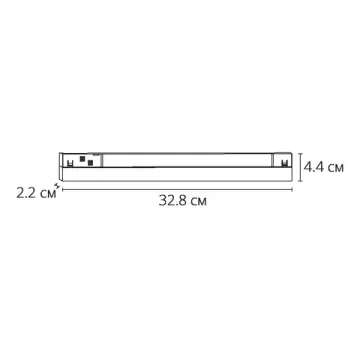Магнитный трековый светодиодный светильник 18W 3000K A4675PL-1BK черный Linea Arte Lamp