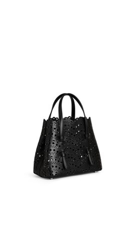 ALAÏA СУМКА MINA 20 ИЗ ВЕНСКОЙ ТЕЛЯЧЬЕЙ КОЖИ, ЧЕРНЫЙ