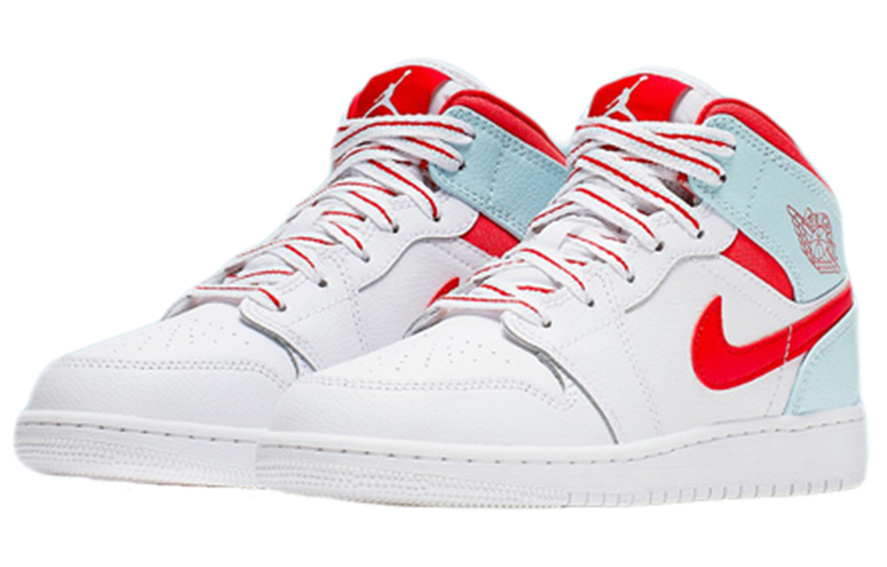 Jordan 1 Mid White Topaz Mist GS