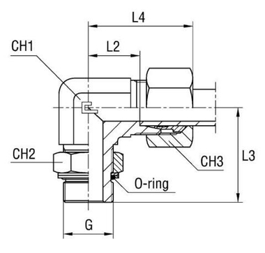 Штуцер FRG90 DS14 BSP 1/2 (в сборе)