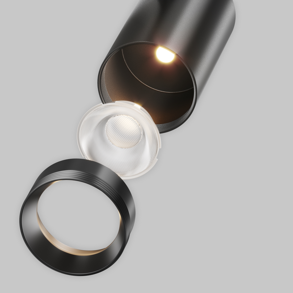 Трековый светодиодный светильник Maytoni Exility X Focus Led TR243-4-18WTW-DSZ-B