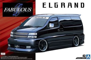 Сборная модель 1/24 Aoshima Nissan Elgrand '00 Fabolous