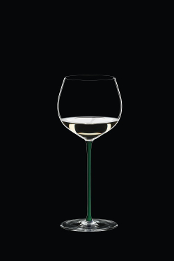 Бокал для белого вина 620мл Riedel Fatto a Mano Oaked Chardonnay с зеленой ножкой